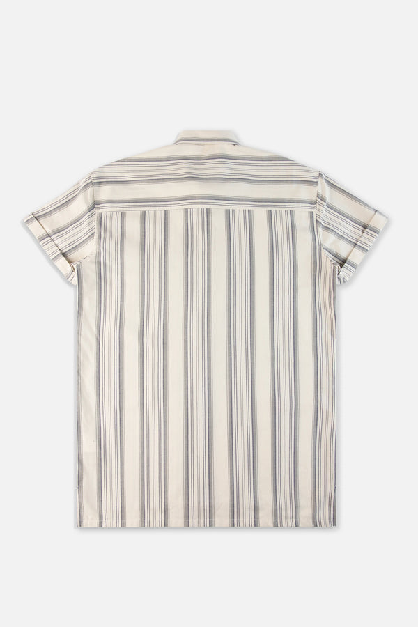 CAMISA MANGA CORTA COLOR BEIGE