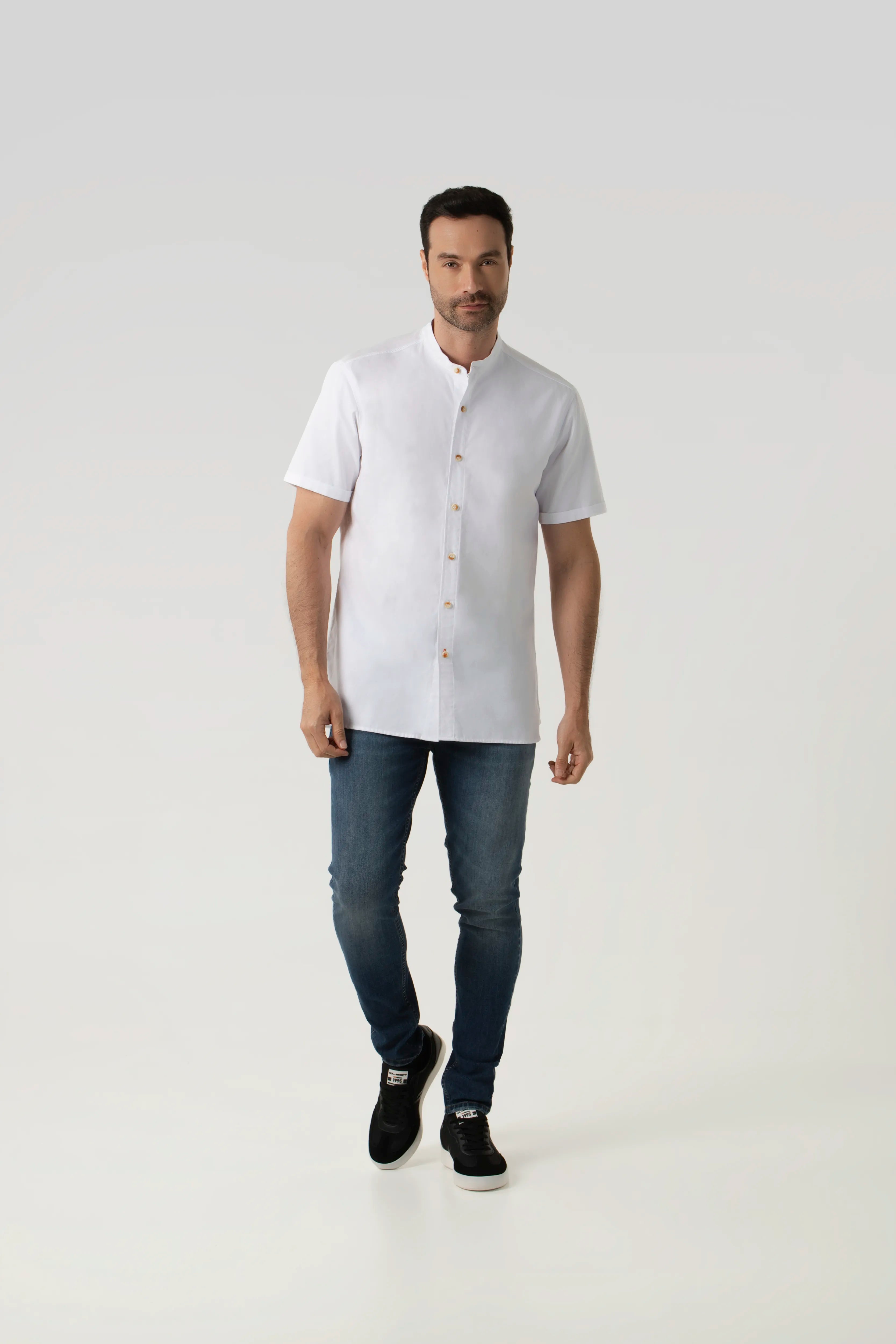 CAMISA MANGA CORTA COLOR BLANCO