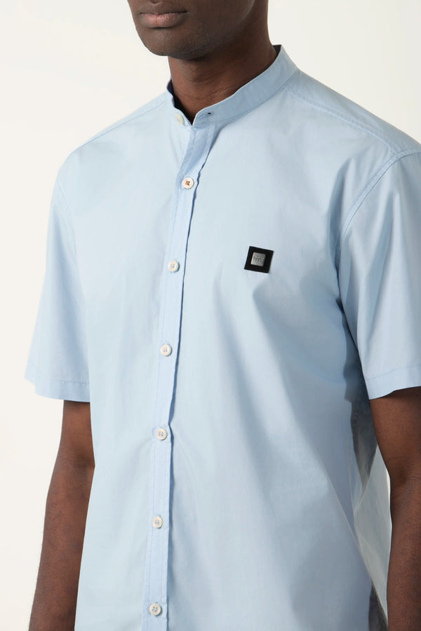 CAMISA MANGA CORTA COLOR AZUL CLARO