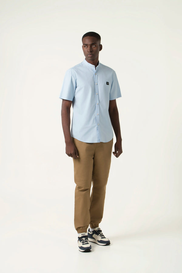 CAMISA MANGA CORTA COLOR AZUL CLARO