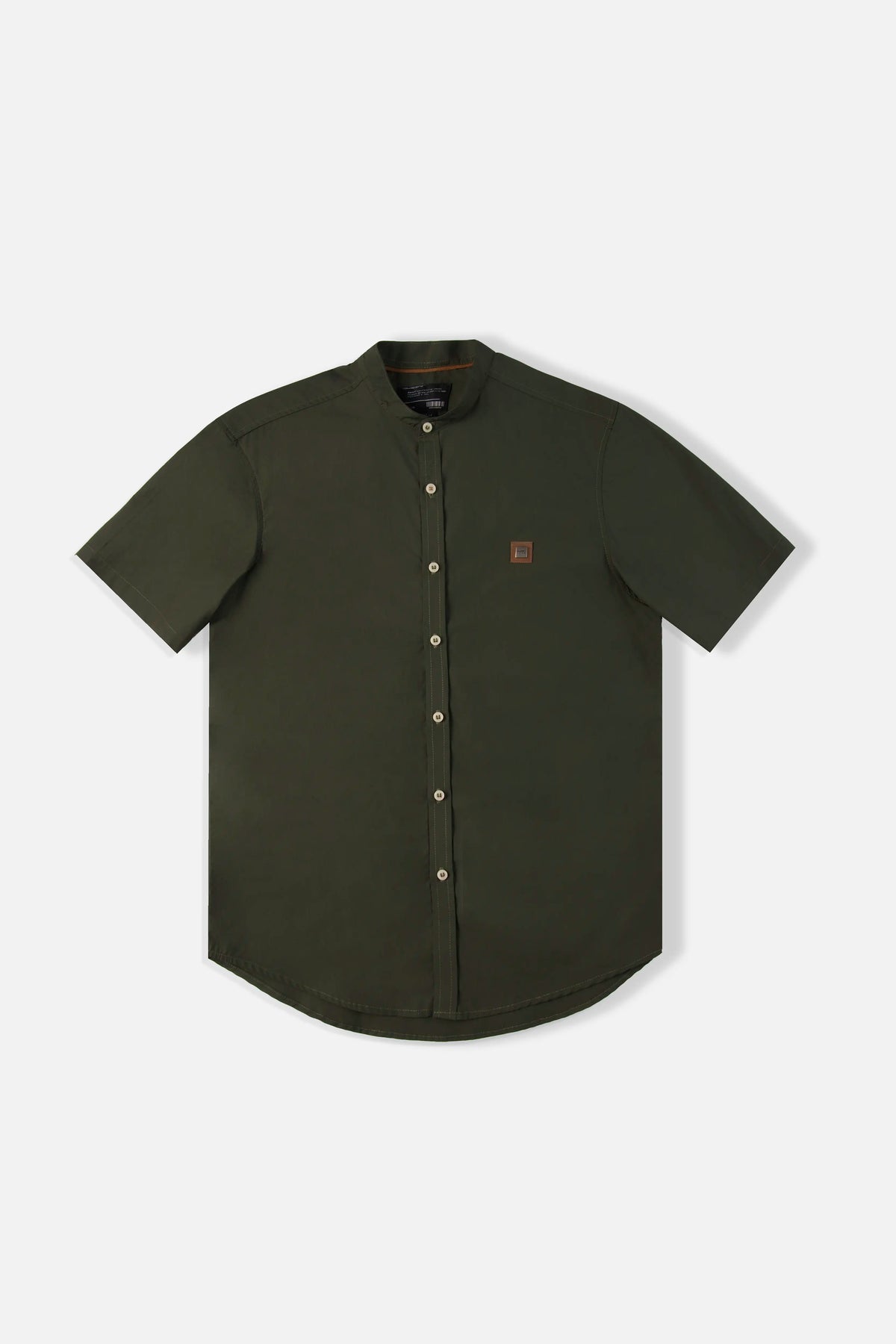CAMISA MANGA CORTA COLOR VERDE MILITAR