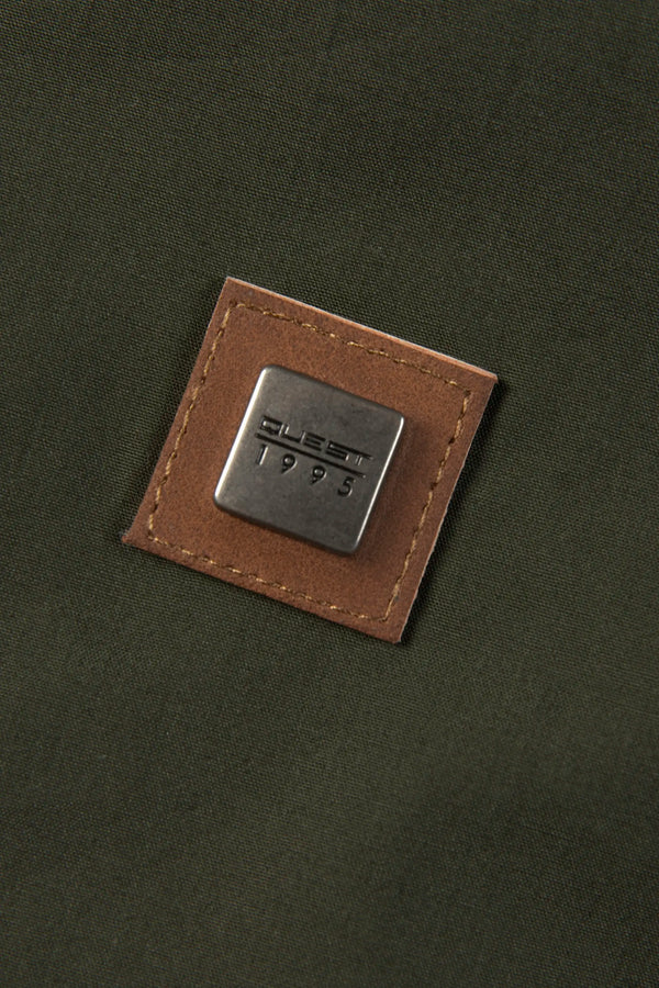 CAMISA MANGA CORTA COLOR VERDE MILITAR