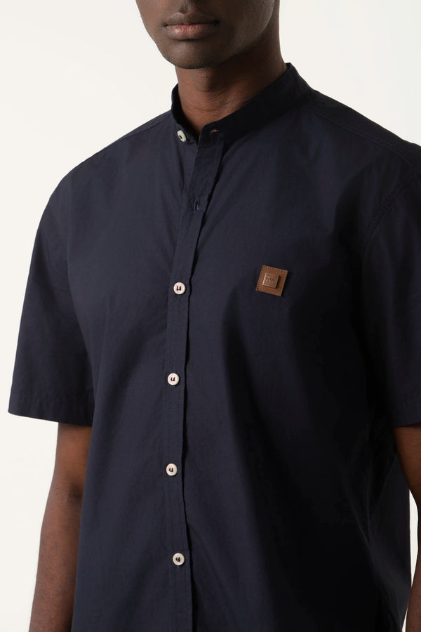 CAMISA MANGA CORTA COLOR AZUL NOCHE