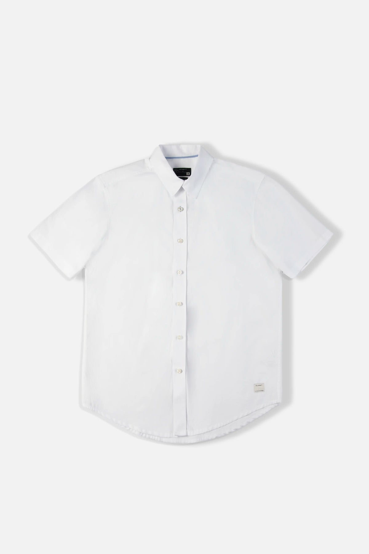 CAMISA MANGA CORTA COLOR BLANCO OPTICO