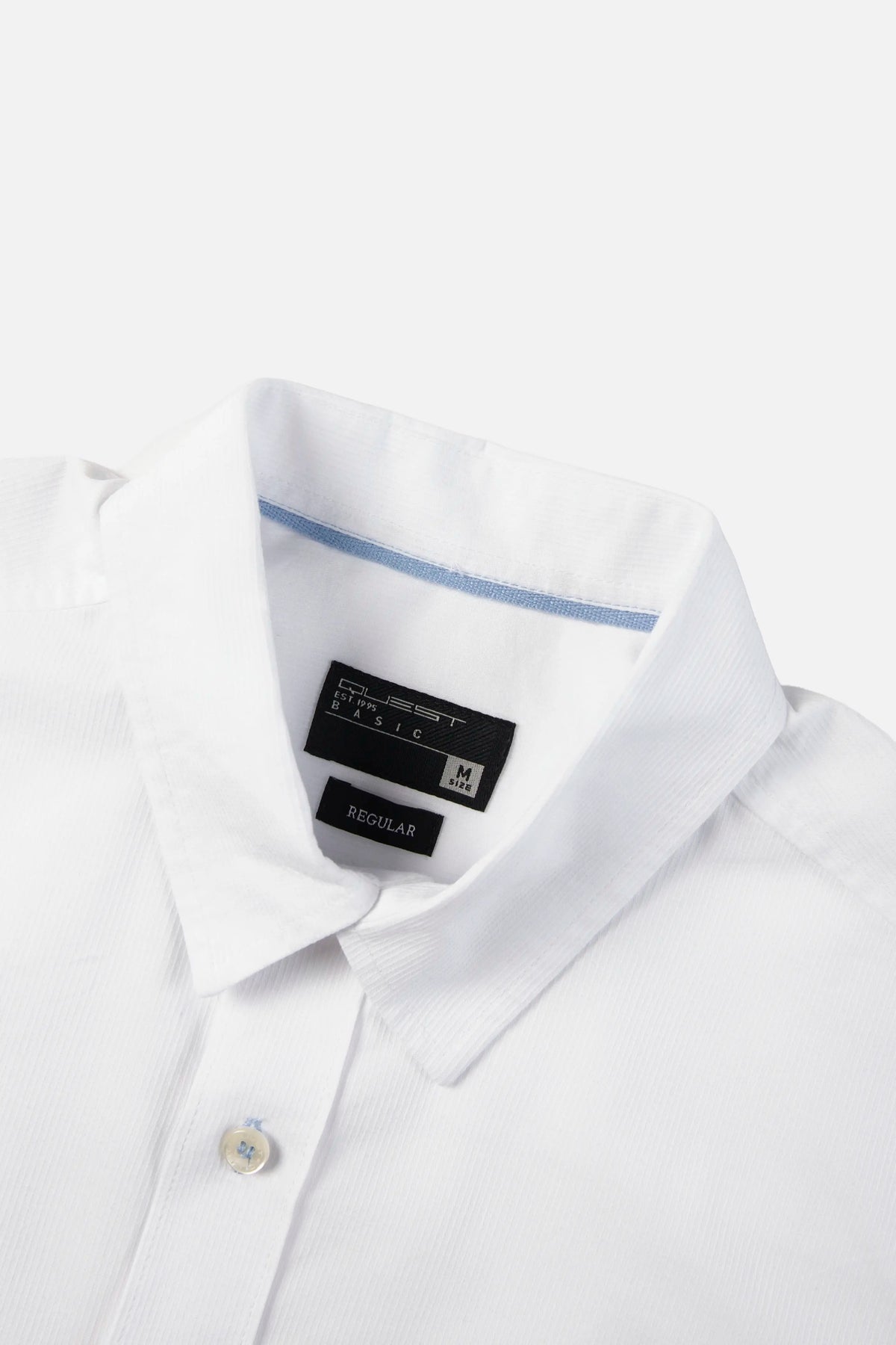 CAMISA MANGA CORTA COLOR BLANCO OPTICO
