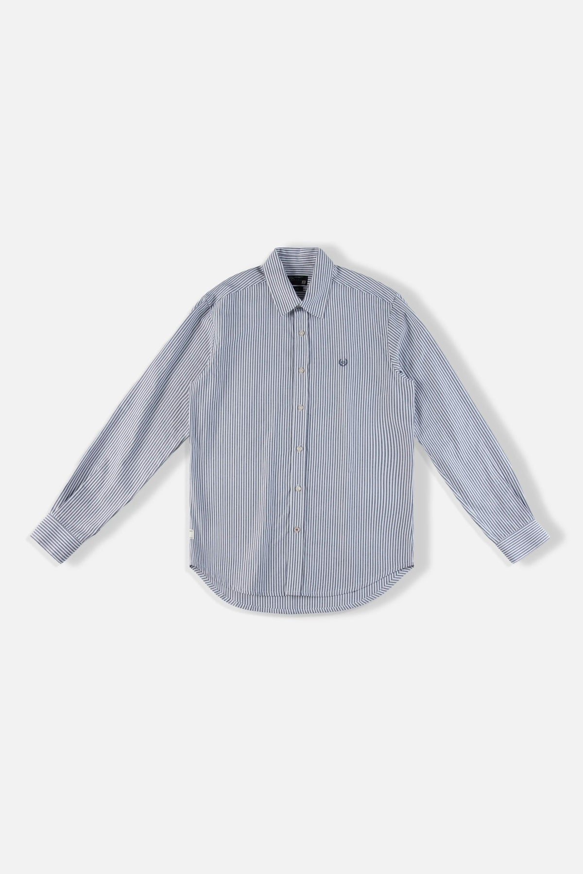 CAMISA MANGA CORTA COLOR BLANCO-AZUL INDIGO