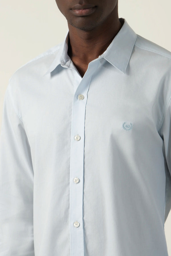 CAMISA MANGA LARGA COLOR AZUL CLARO