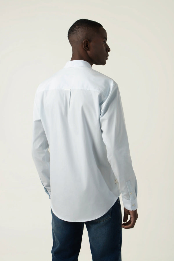CAMISA MANGA LARGA COLOR AZUL CLARO