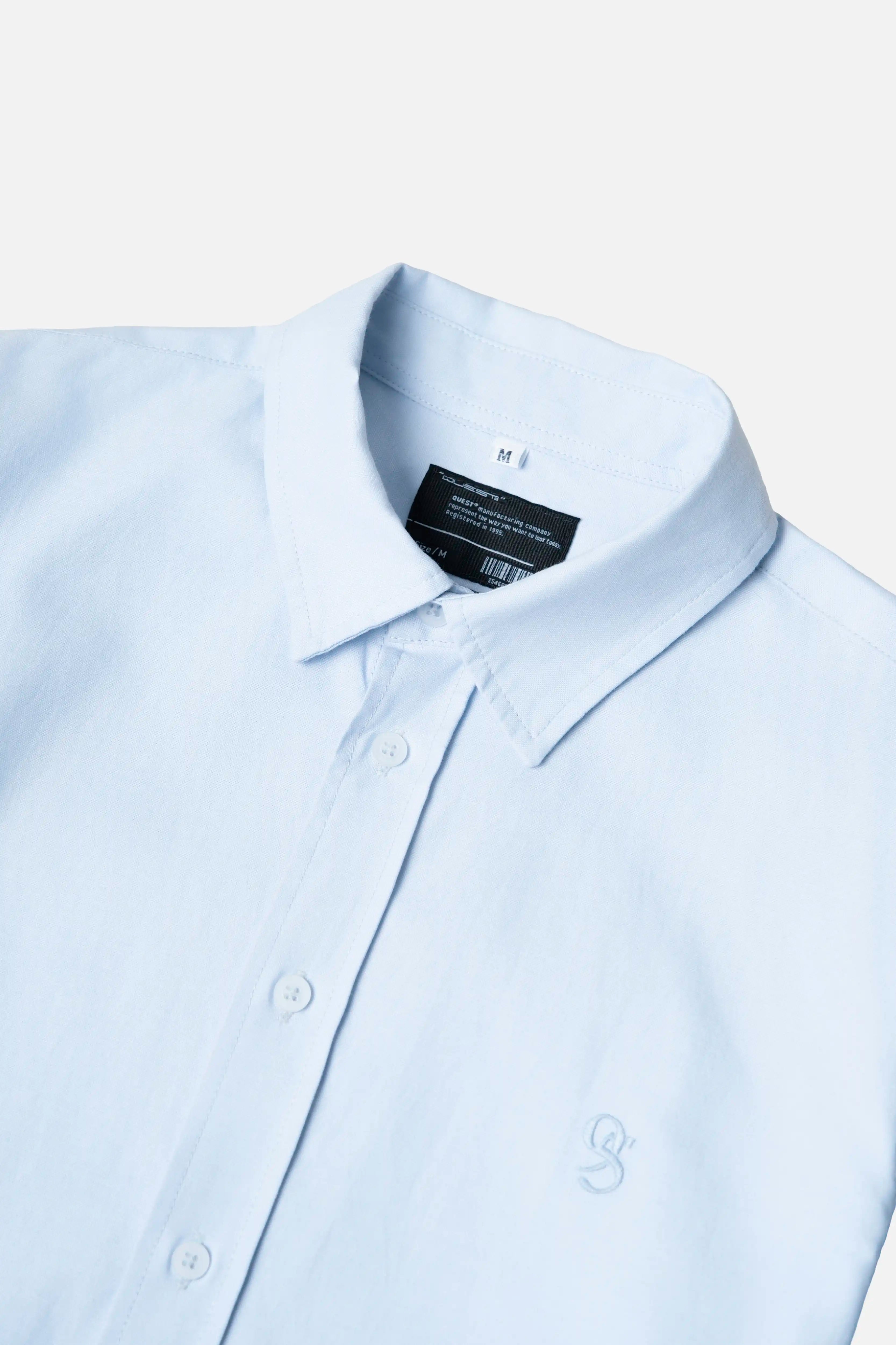 CAMISA MANGA LARGA COLOR AZUL CLARO