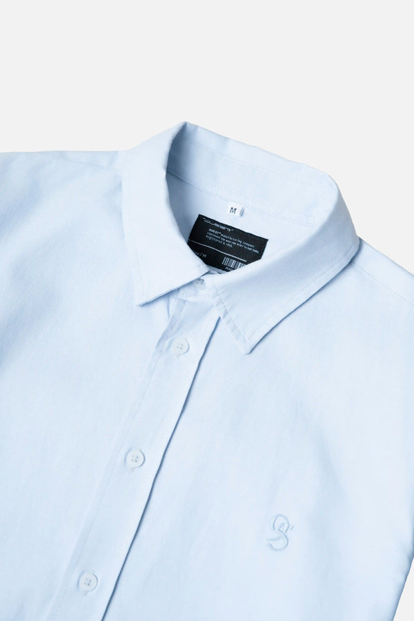 CAMISA MANGA LARGA COLOR AZUL CLARO