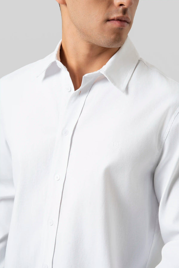 CAMISA MANGA LARGA COLOR IVORY