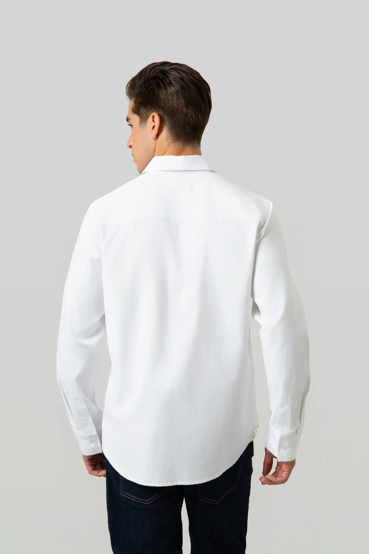 CAMISA MANGA LARGA COLOR IVORY