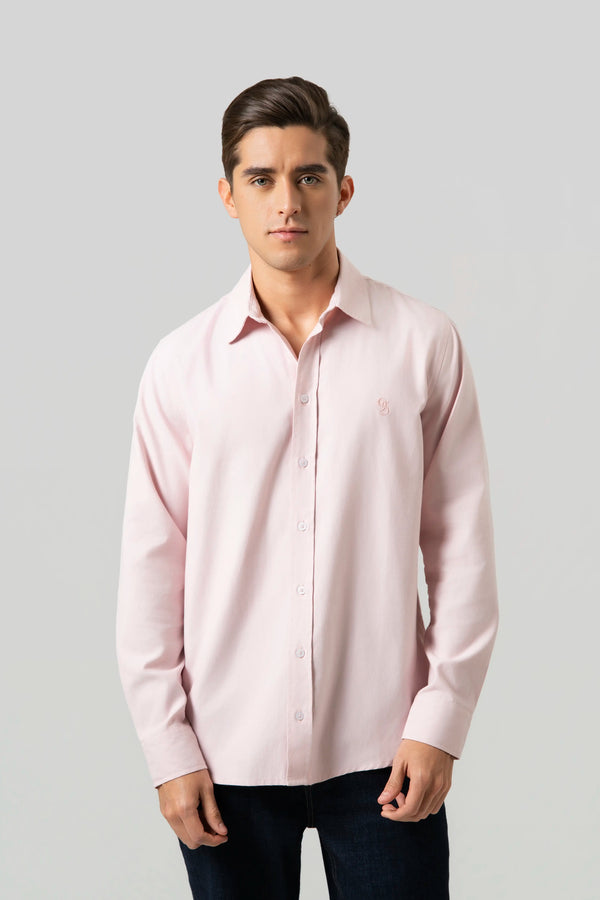 CAMISA MANGA LARGA COLOR PEACH PARFAIT