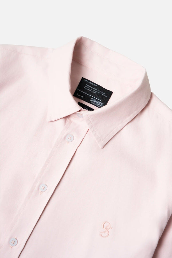 CAMISA MANGA LARGA COLOR PEACH PARFAIT