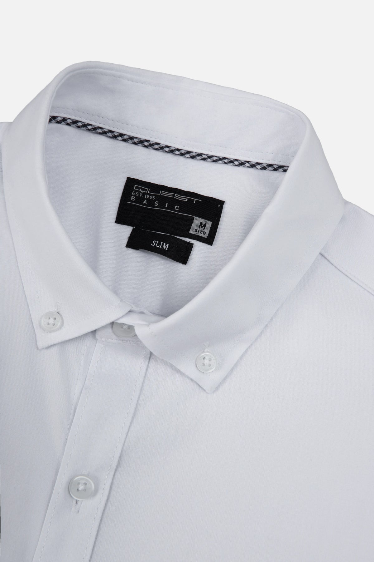 CAMISA SLIM MANGA CORTA COLOR BLANCO OPTICO