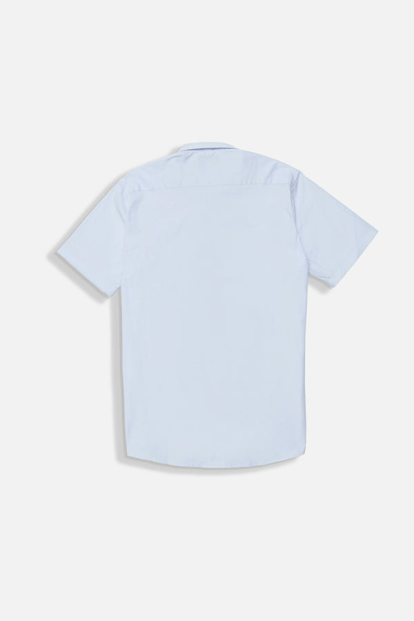 CAMISA SLIM MANGA CORTA COLOR BLANCO OPTICO