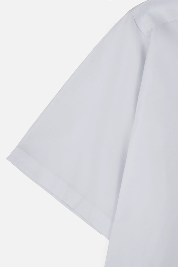 CAMISA SLIM MANGA CORTA COLOR BLANCO OPTICO