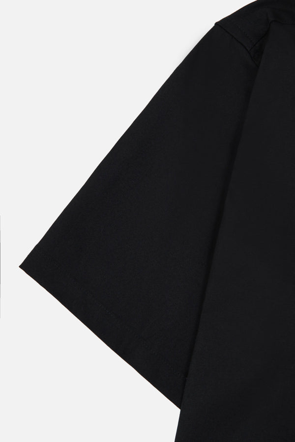 CAMISA SLIM MANGA CORTA COLOR NEGRO