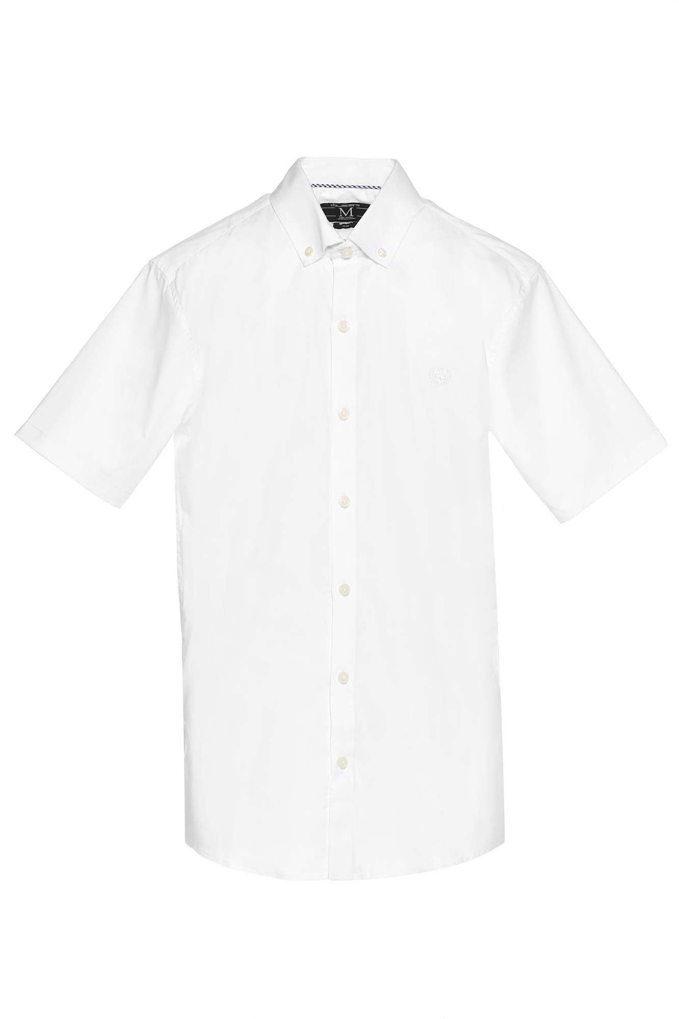 CAMISA SLIM MANGA CORTA COLOR BLANCO OPTICO