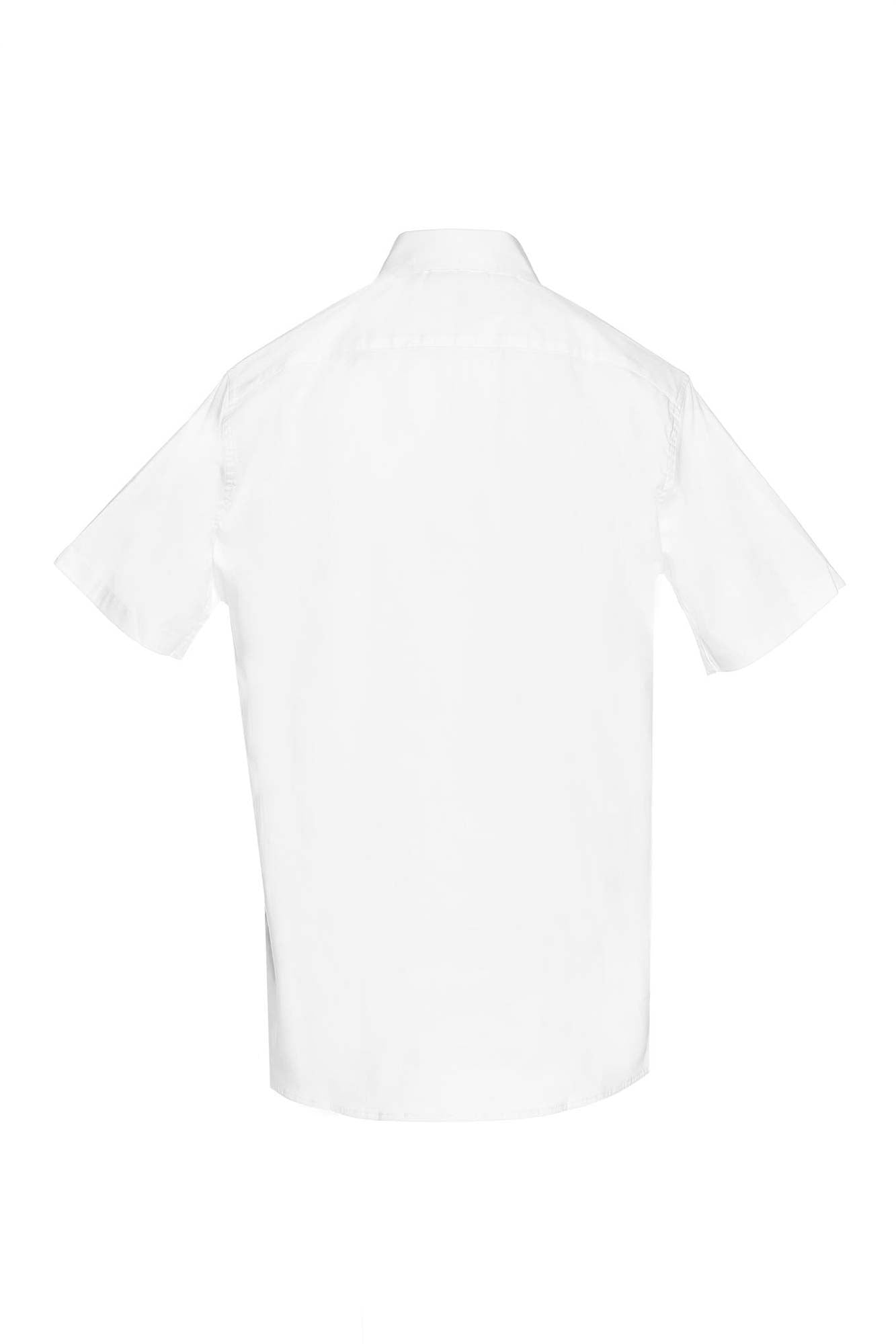 CAMISA SLIM MANGA CORTA COLOR BLANCO OPTICO