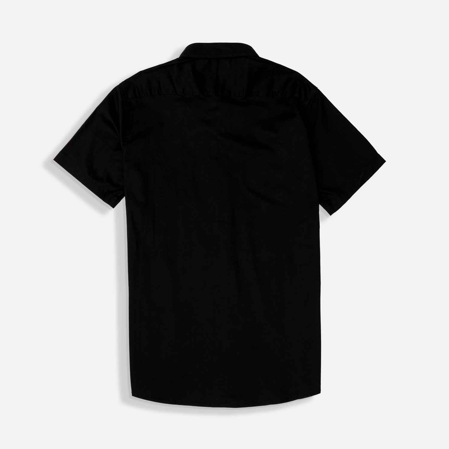 CAMISA SLIM MANGA CORTA COLOR NEGRO
