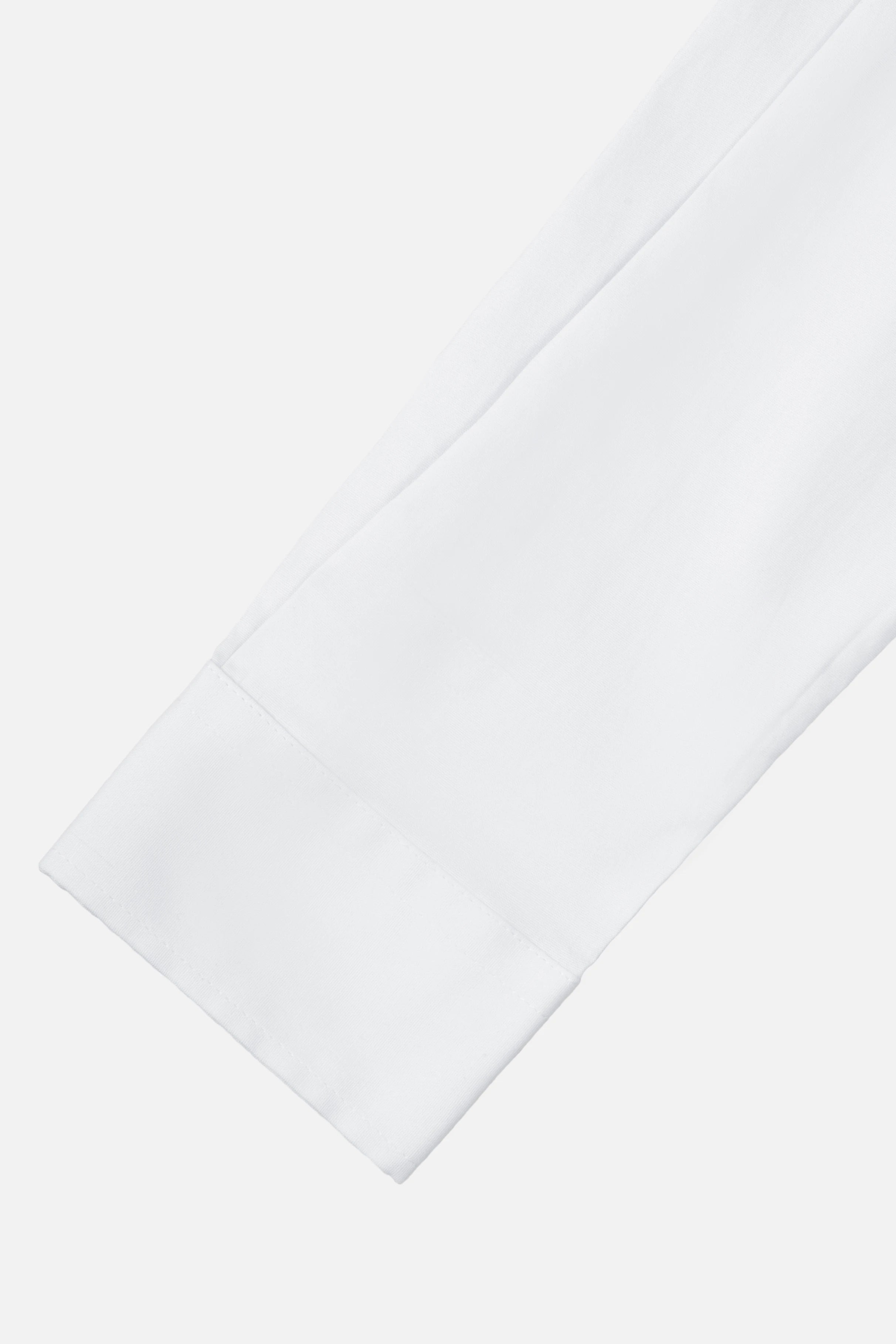 CAMISA SLIM MANGA LARGA COLOR BLANCO OPTICO