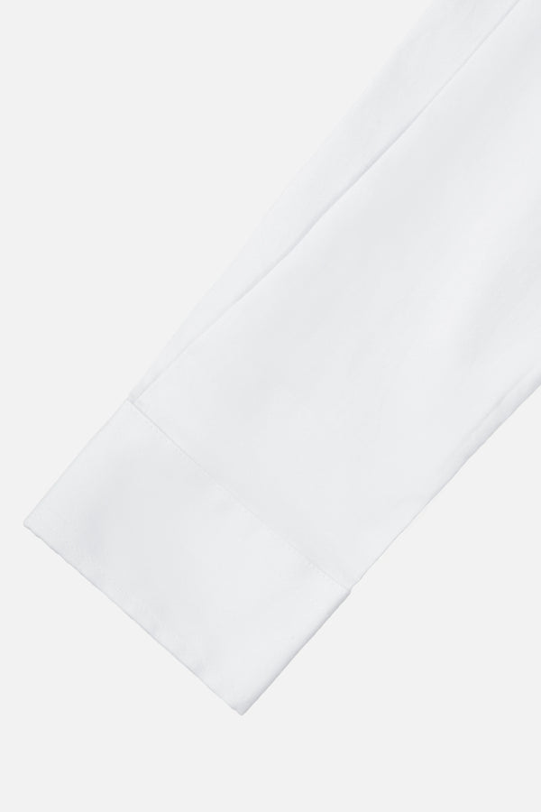 CAMISA SLIM MANGA LARGA COLOR BLANCO OPTICO
