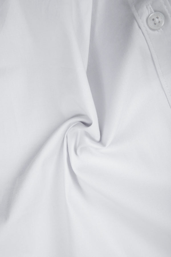 CAMISA SLIM MANGA LARGA COLOR BLANCO OPTICO