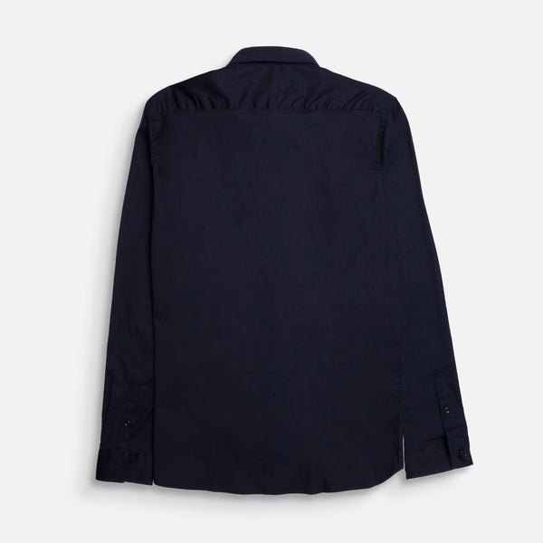 CAMISA SLIM MANGA LARGA COLOR AZUL OSCURO