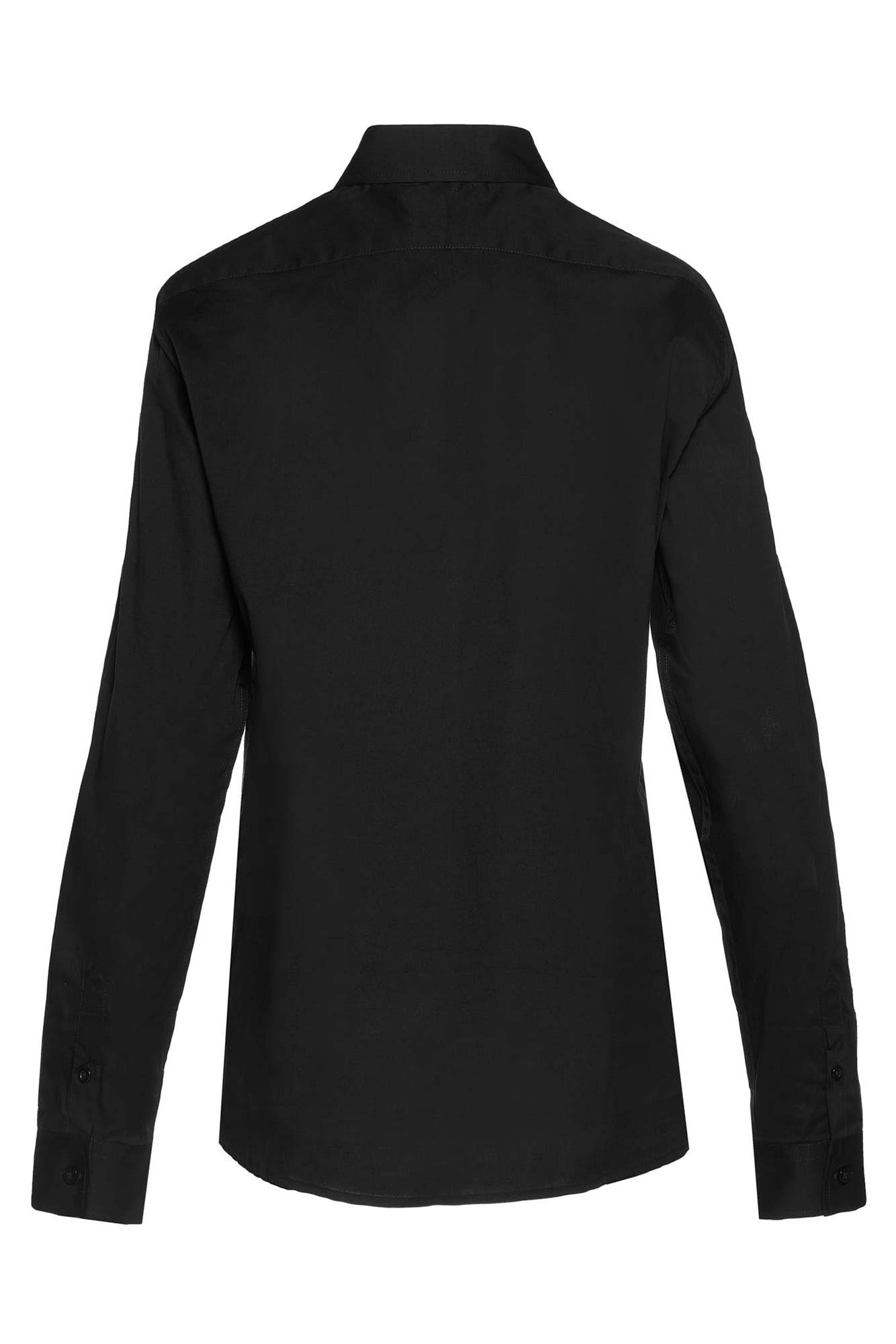 CAMISA SLIM MANGA LARGA COLOR NEGRO