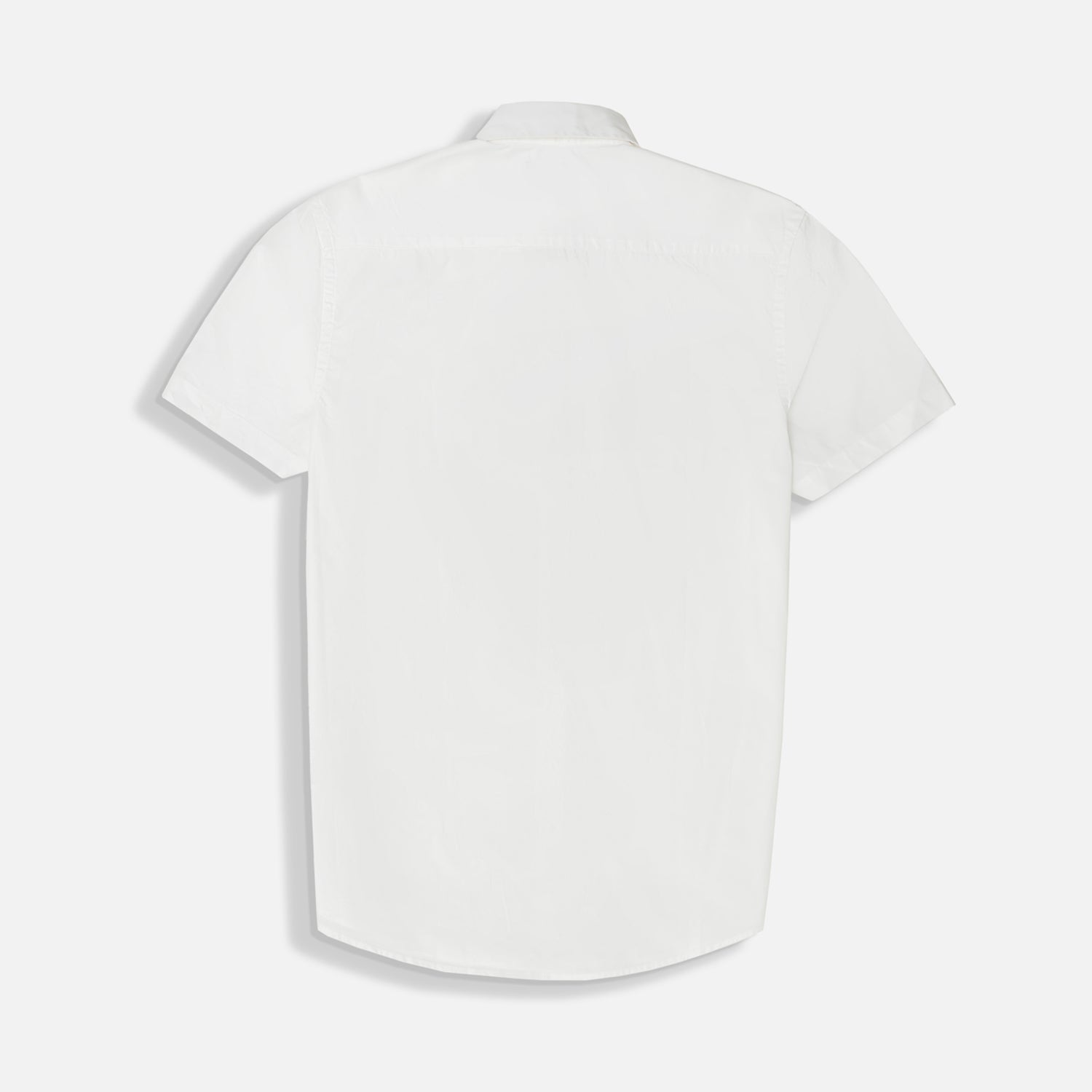 CAMISA MANGA CORTA COLOR BLANCO OPTICO
