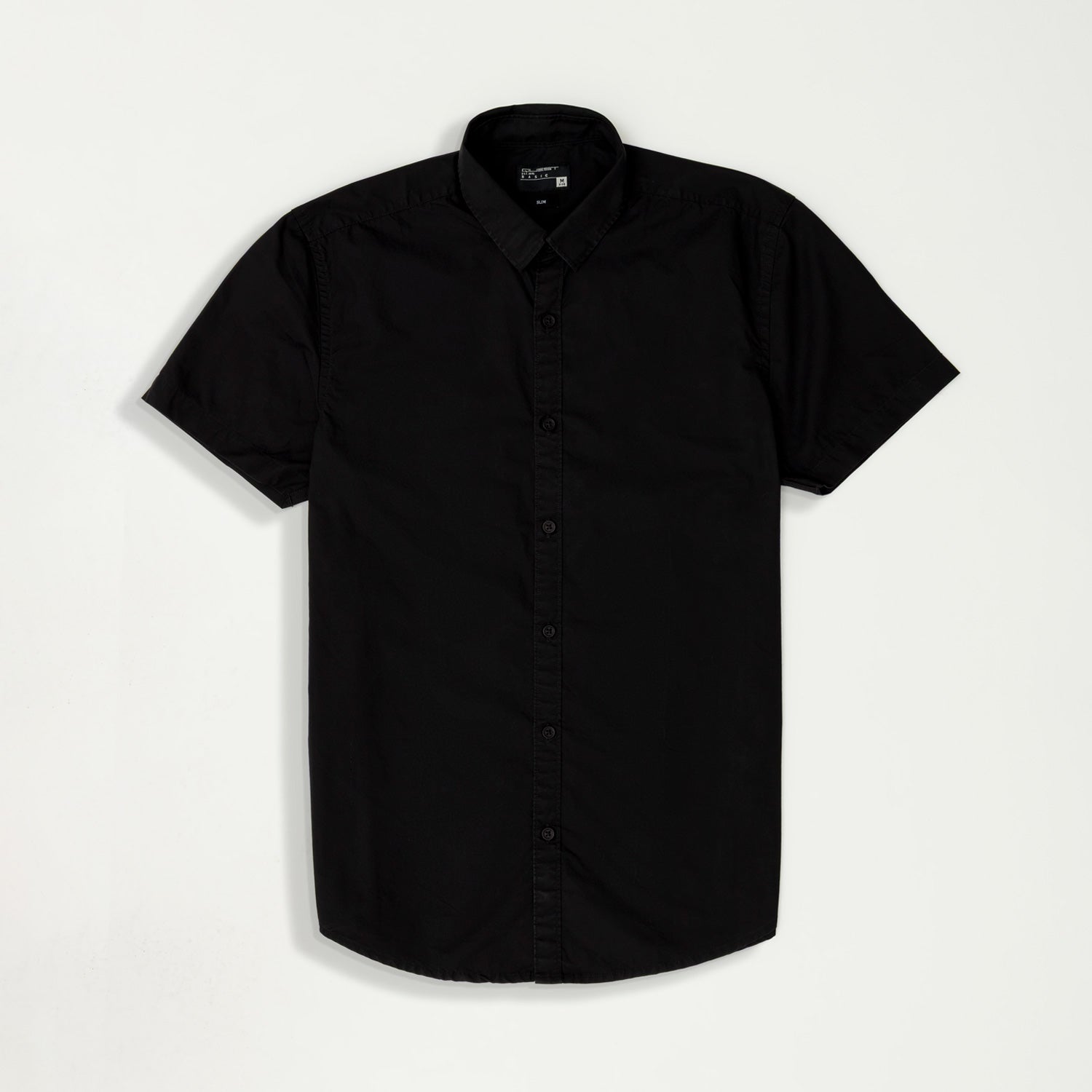 CAMISA MANGA CORTA COLOR NEGRO
