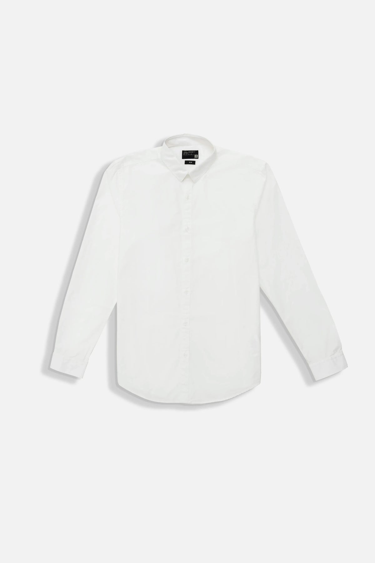 CAMISA MANGA LARGA COLOR BLANCO OPTICO