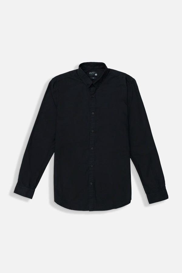 CAMISA MANGA LARGA COLOR NEGRO