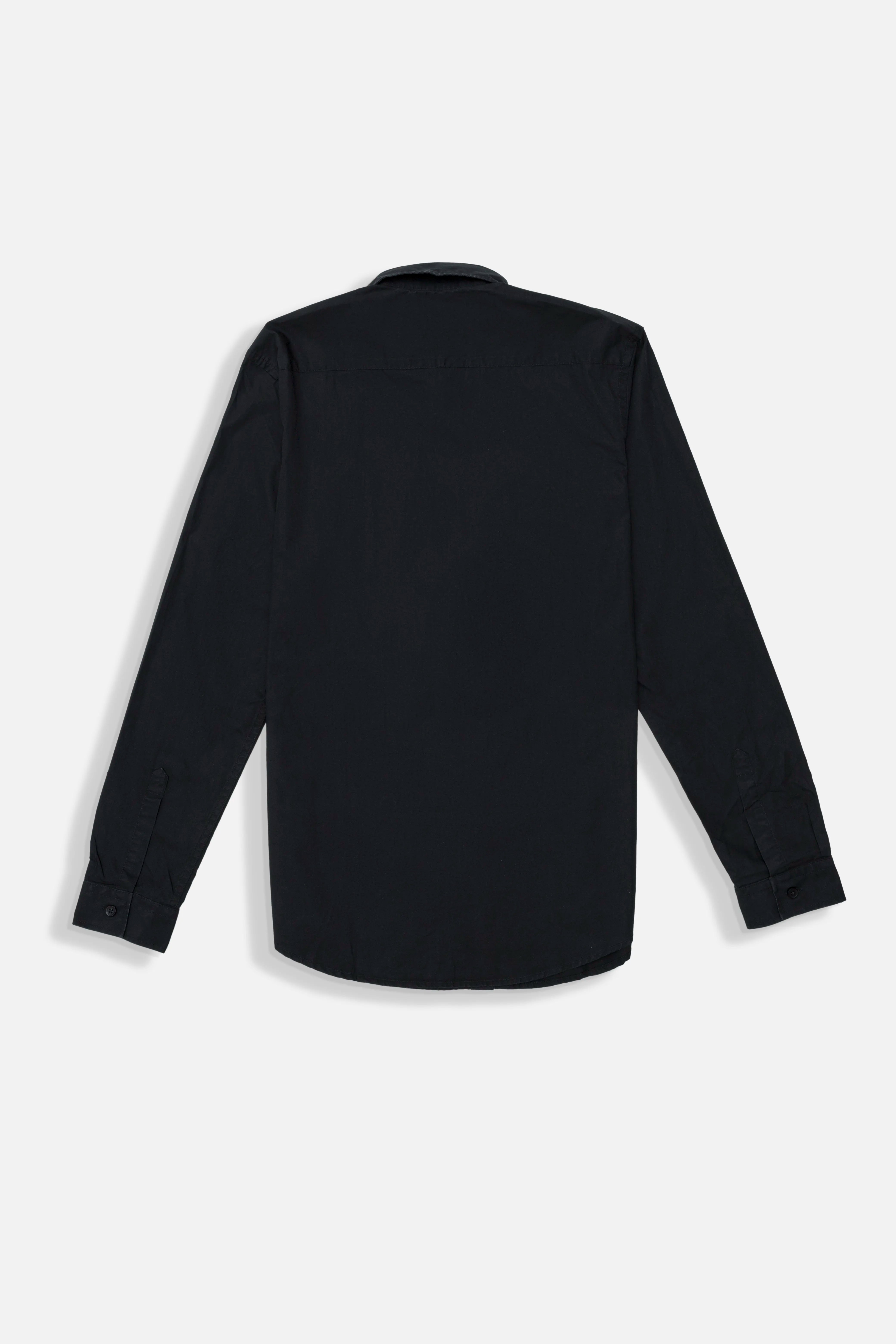 CAMISA MANGA LARGA COLOR NEGRO