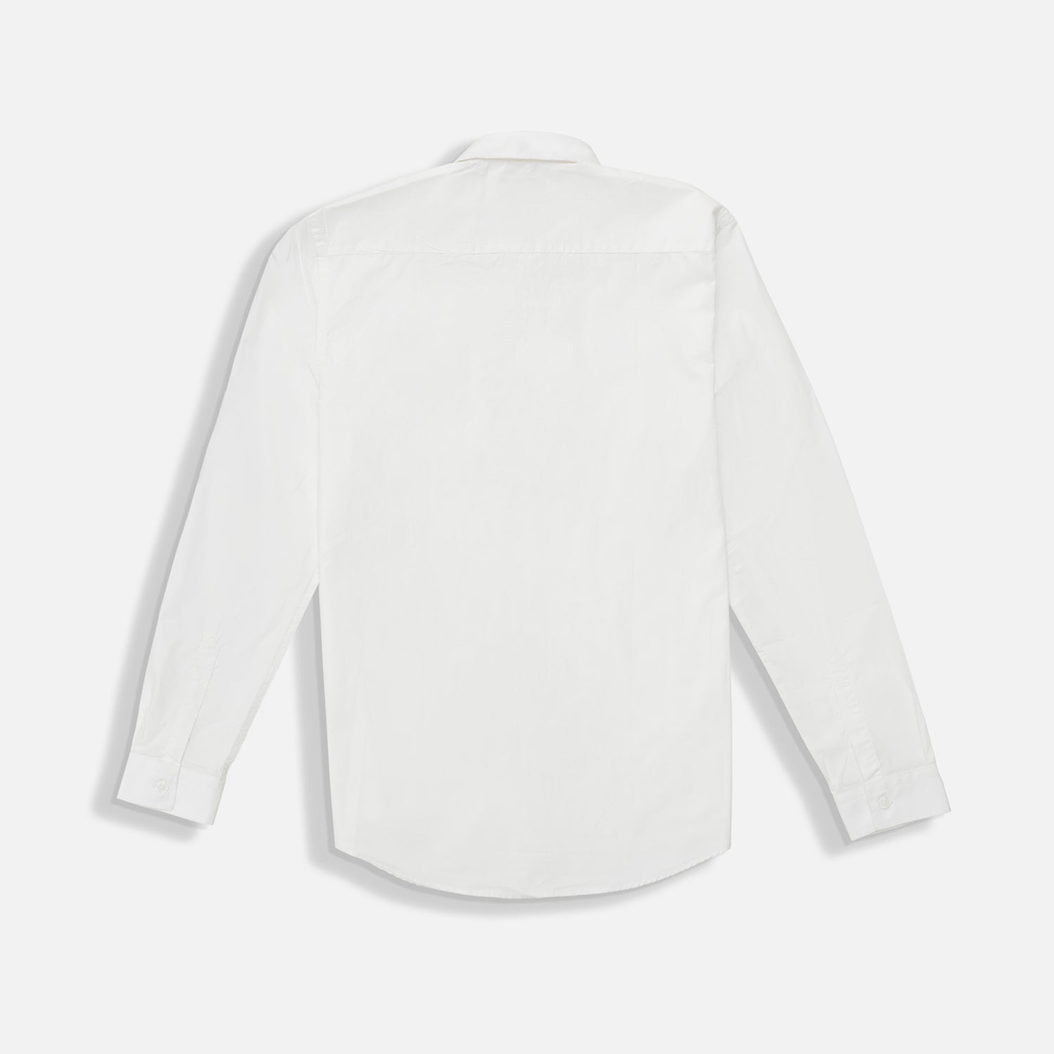 CAMISA MANGA LARGA COLOR BLANCO OPTICO