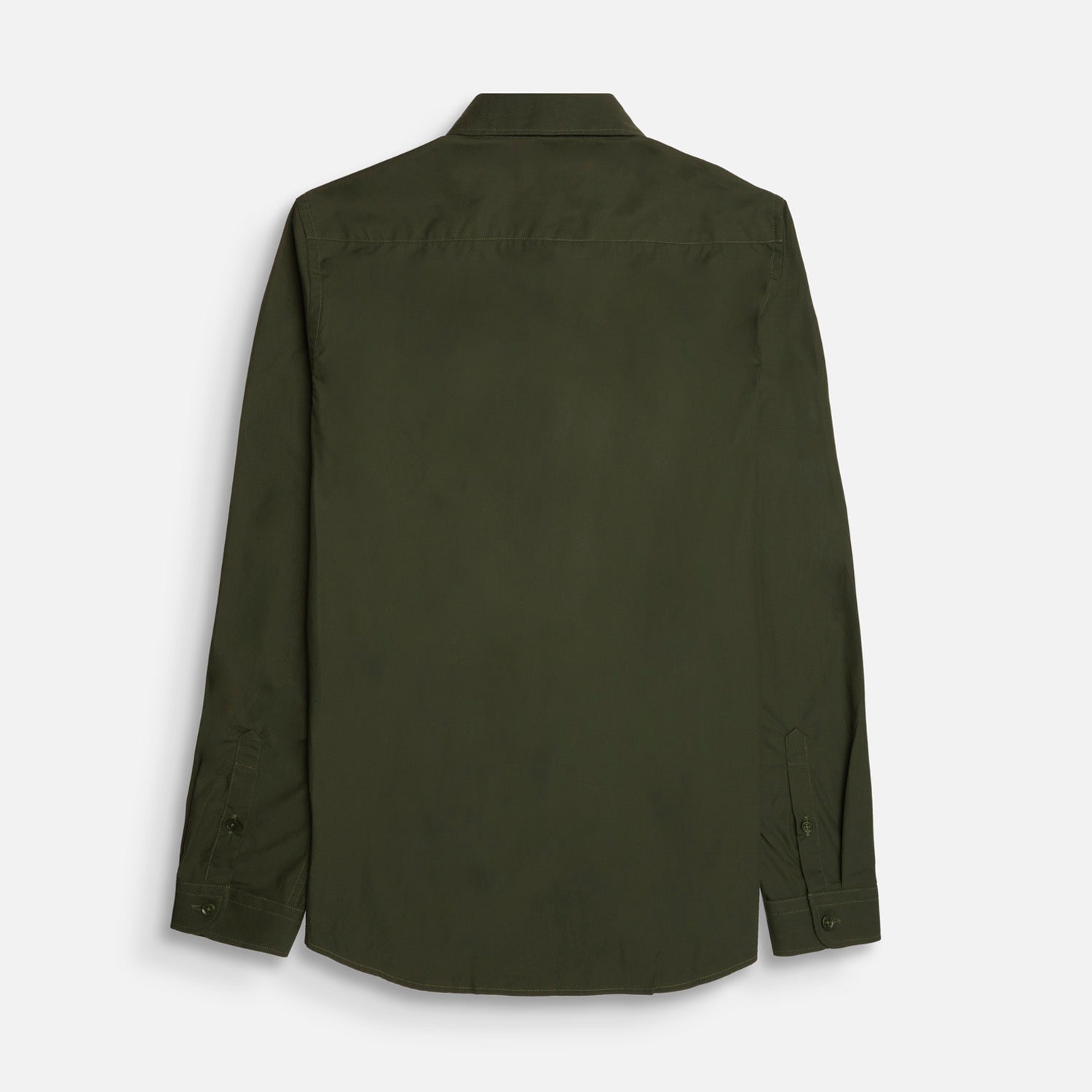 CAMISA MANGA LARGA COLOR VERDE MILITAR