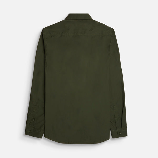 CAMISA MANGA LARGA COLOR VERDE MILITAR
