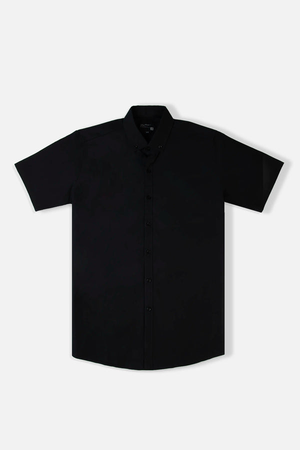 CAMISA MANGA CORTA COLOR NEGRO