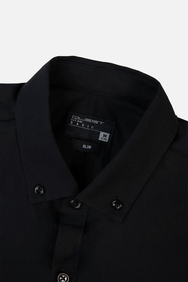 CAMISA MANGA CORTA COLOR NEGRO