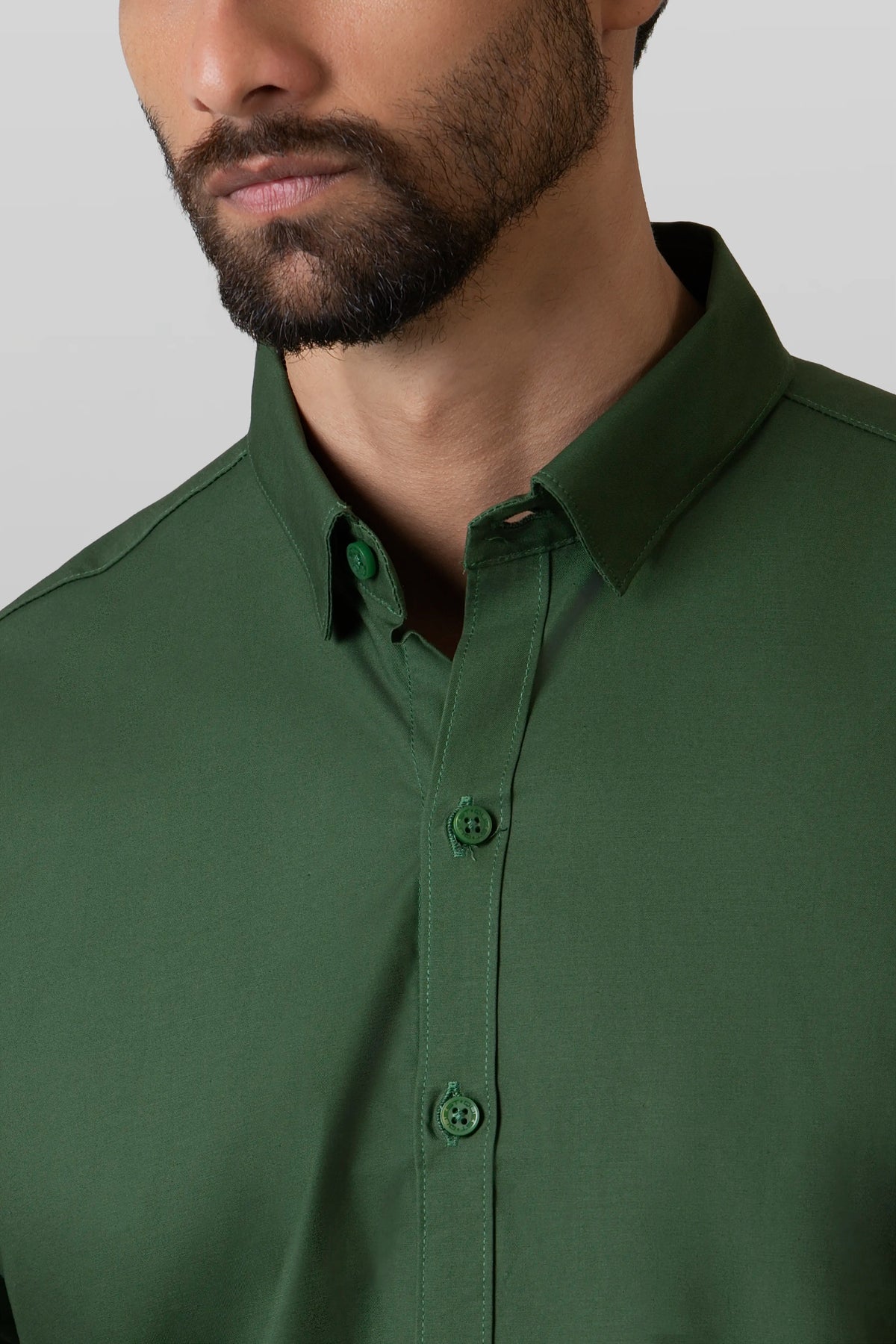 CAMISA MANGA LARGA COLOR BLACK FOREST