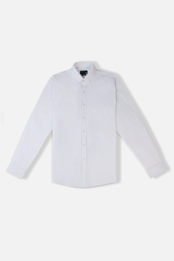 CAMISA MANGA LARGA COLOR BLANCO