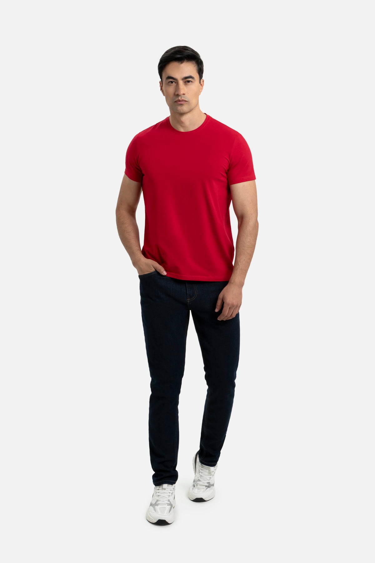CAMISETA MANGA CORTA COLOR ROJO