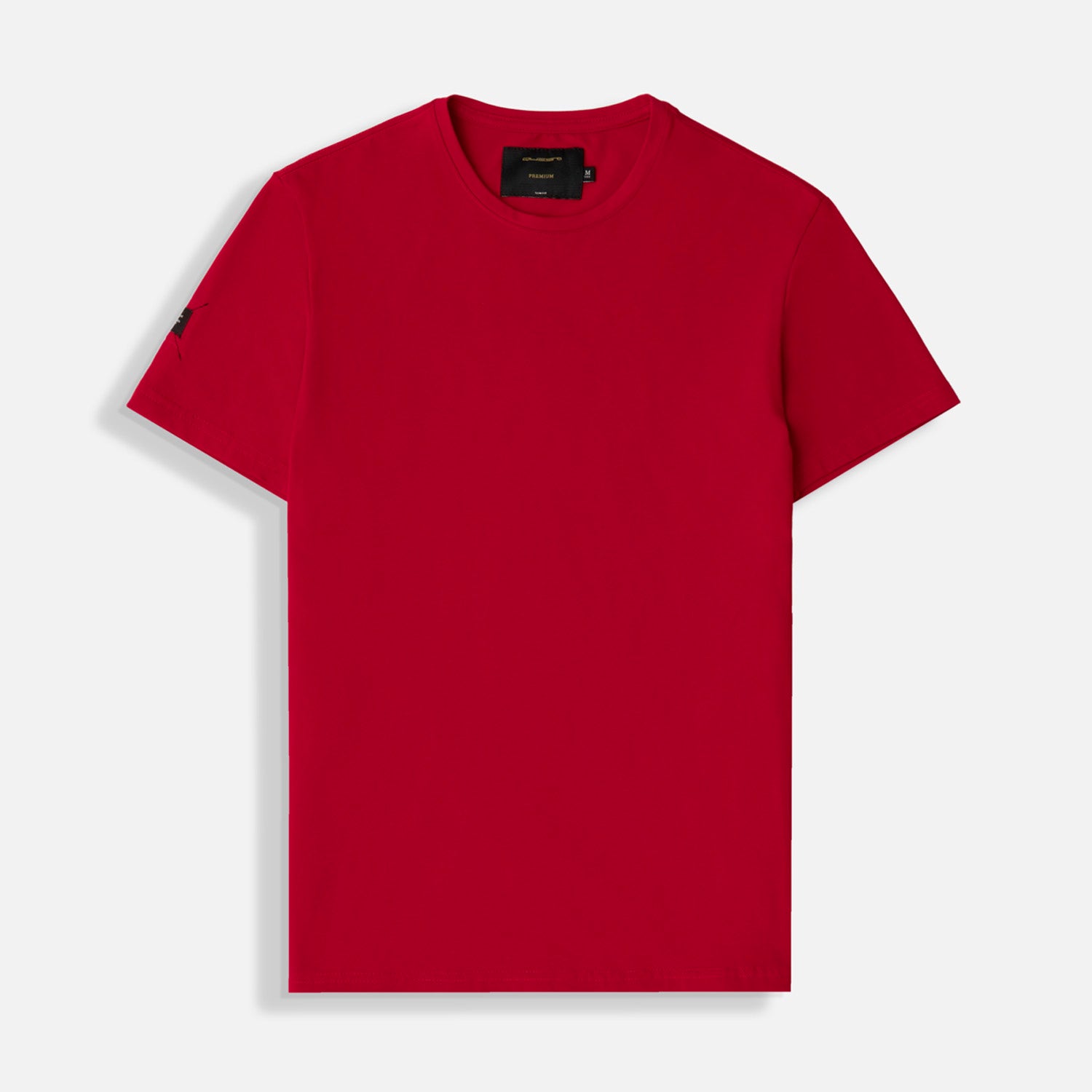 CAMISETA SLIM MANGA CORTA COLOR ROJO