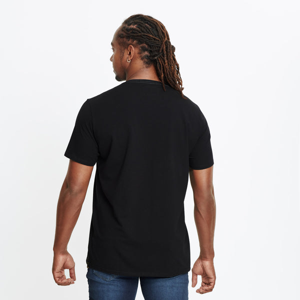 CAMISETA SLIM MANGA CORTA COLOR AZUL OSCURO