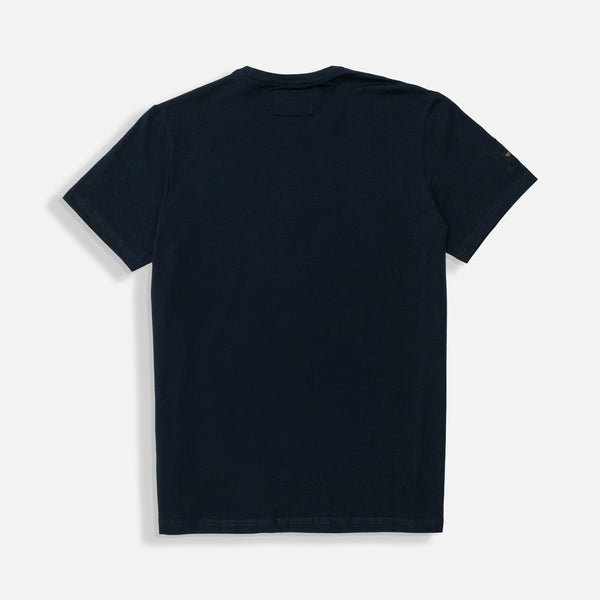 CAMISETA SLIM MANGA CORTA COLOR AZUL OSCURO
