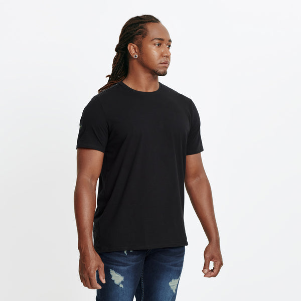 CAMISETA SLIM MANGA CORTA COLOR AZUL OSCURO