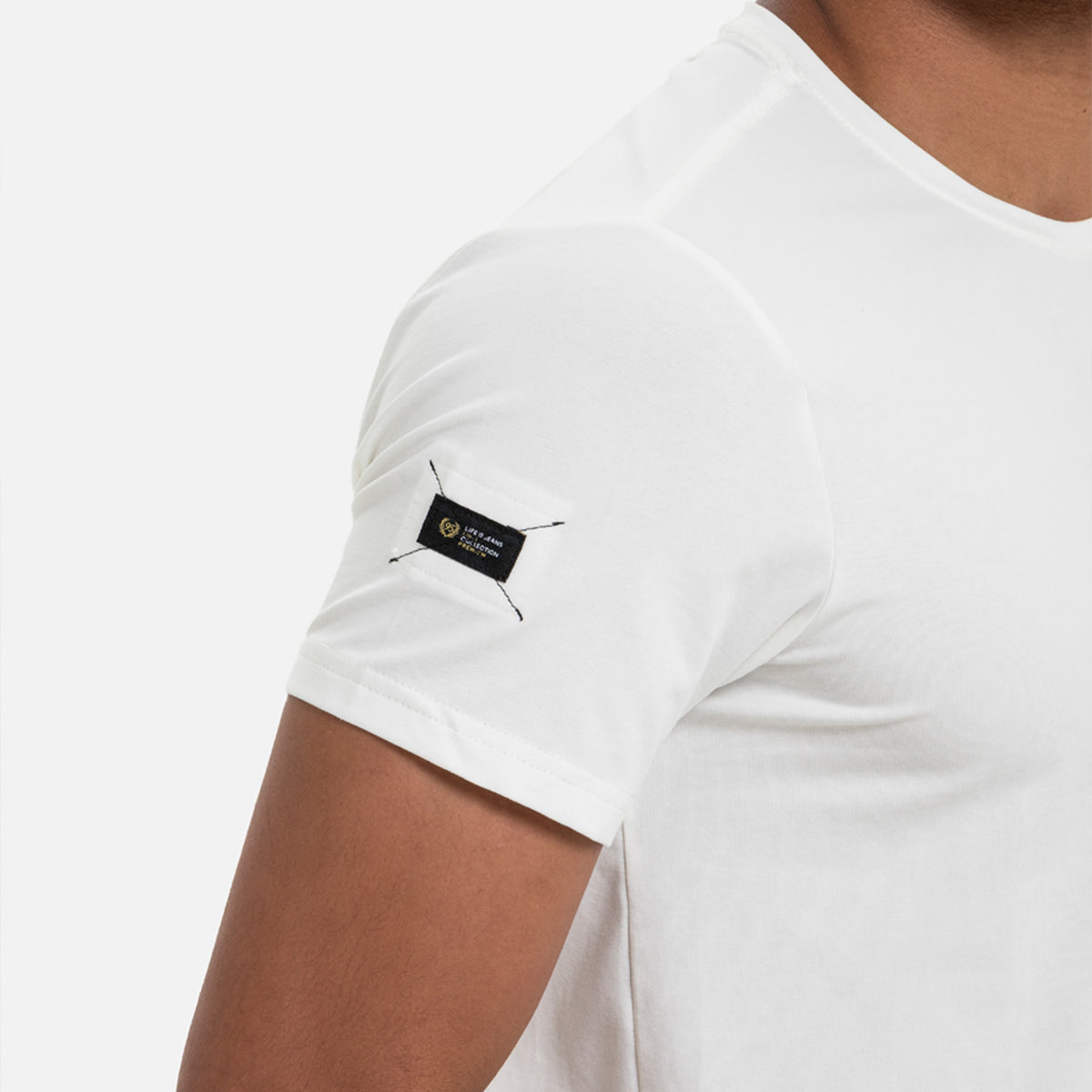 CAMISETA MANGA CORTA COLOR IVORY