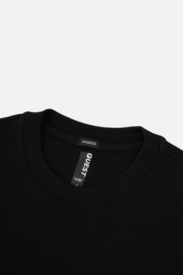 CAMISETA MANGA CORTA COLOR NEGRO