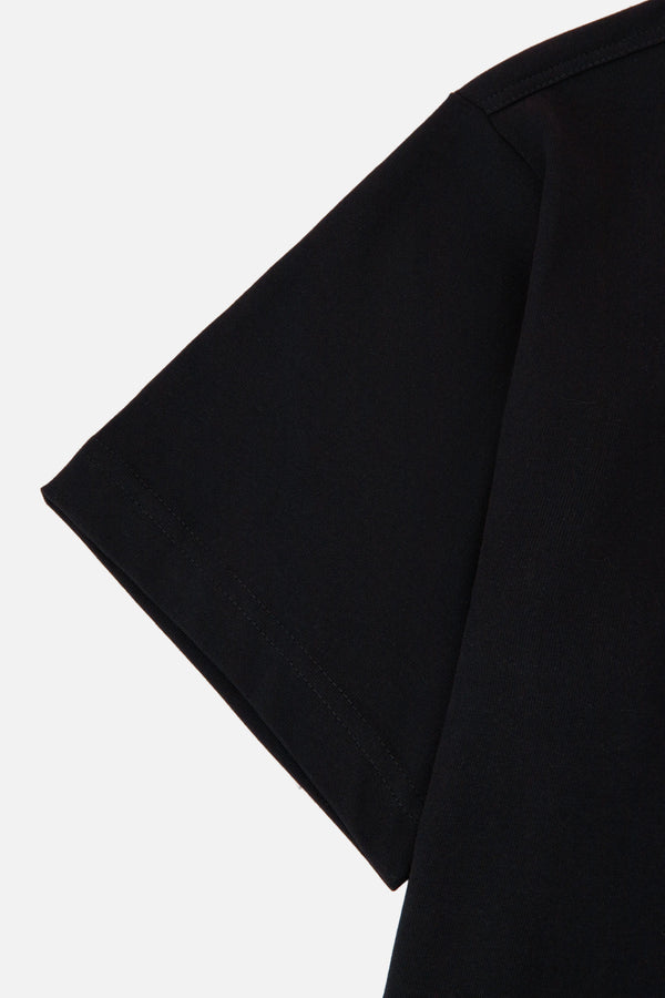 CAMISETA MANGA CORTA COLOR NEGRO